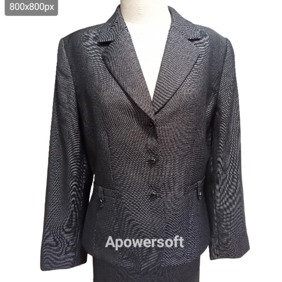 Tahiri Dark gray Skirt suit size 14 - Picture 2 of 4